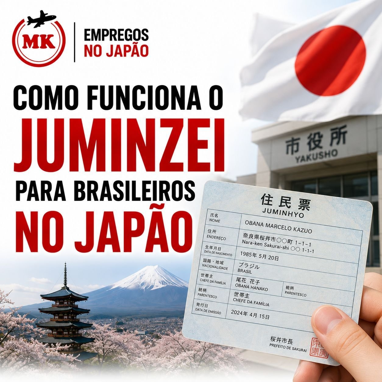 Como Funciona o Juminzei para Brasileiros no Japão